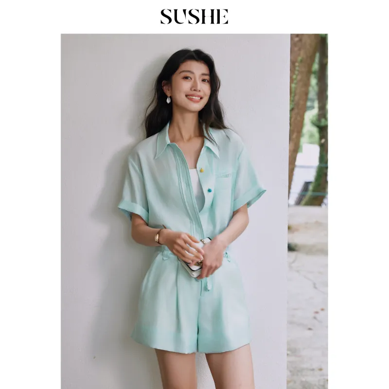 SHUXI Shirts Women's Mint Mambo-1