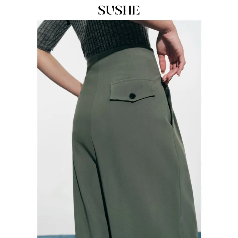 SHUXI Suit Trousers Women's-5