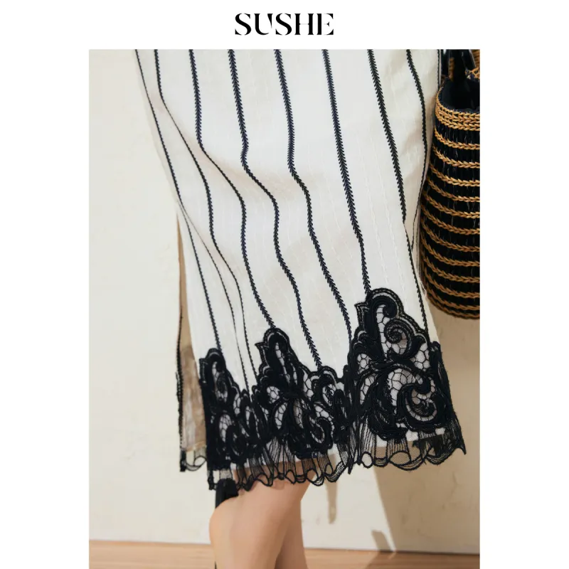 SHUXI Short Sleeved Dress Women's-2