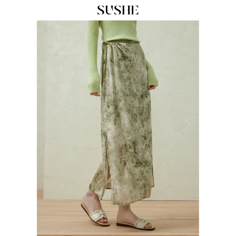 SHUXI Casual Long Skirt Women's-1