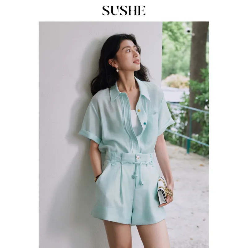 SHUXI Shirts Women's Mint Mambo-4
