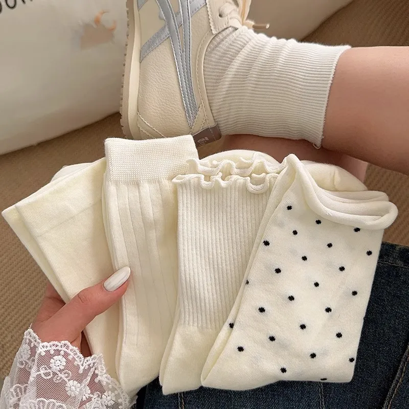 Mulong Family Mid Calf Socks Women's 5 Pack-2