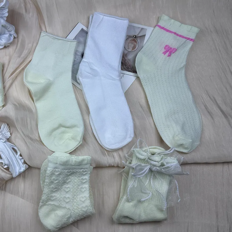 Mulong Family Mid Calf Socks Women's Combo Set-5