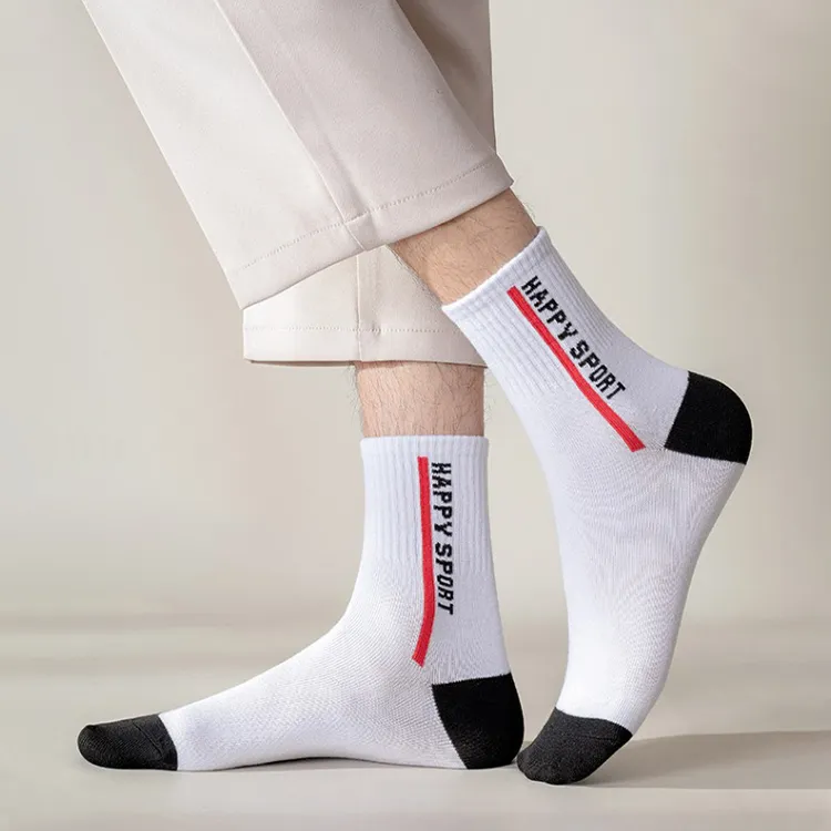 Mulong Family Mid Calf Socks Men's 5 Pack-24