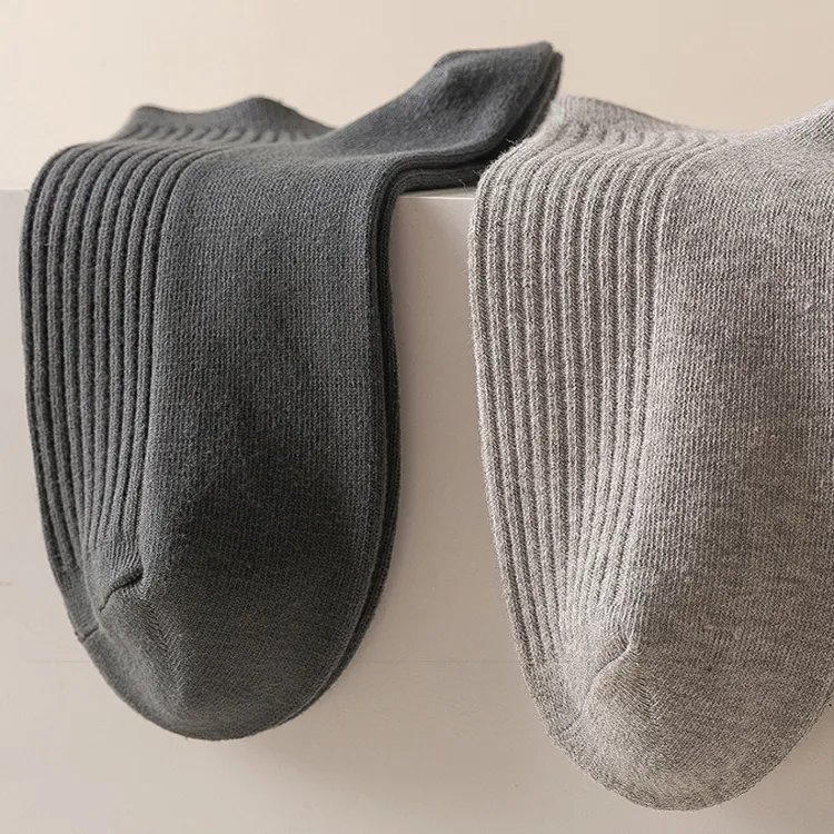 Mulong Family No-Show Socks Men's 5 Pack Iron Gray-3