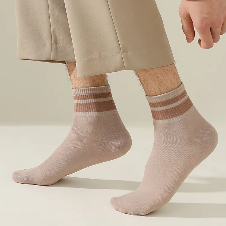 Mulong Family Mid Calf Socks Men's 8 Pack Mixed Color-13