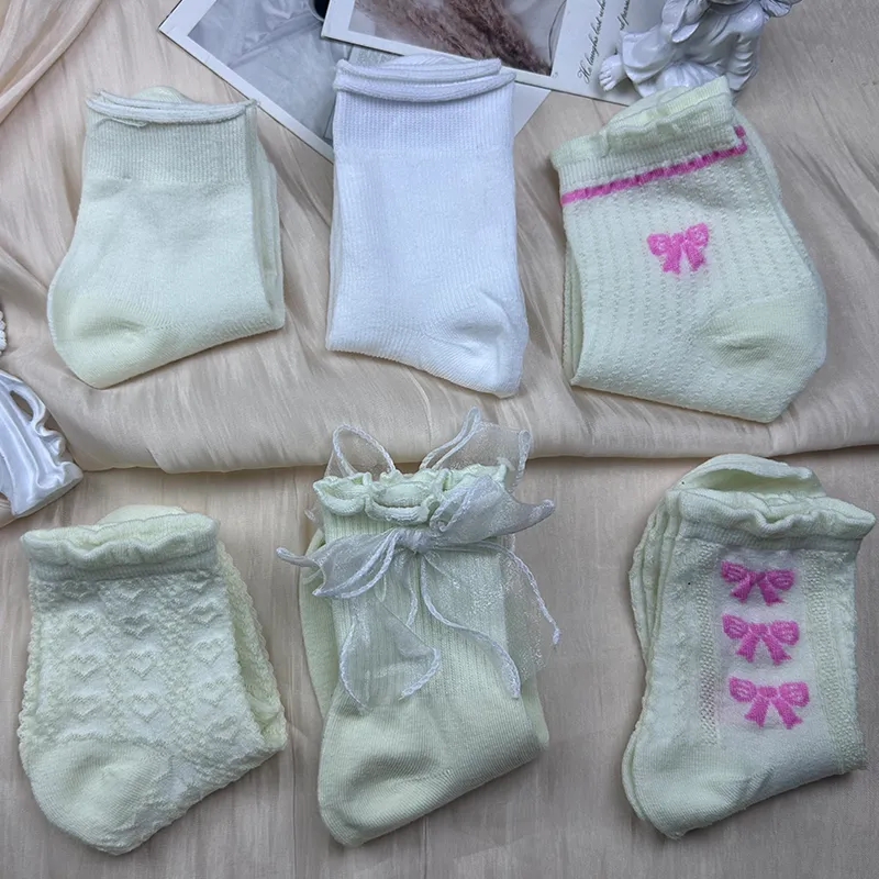 Mulong Family Mid Calf Socks Women's Combo Set-4