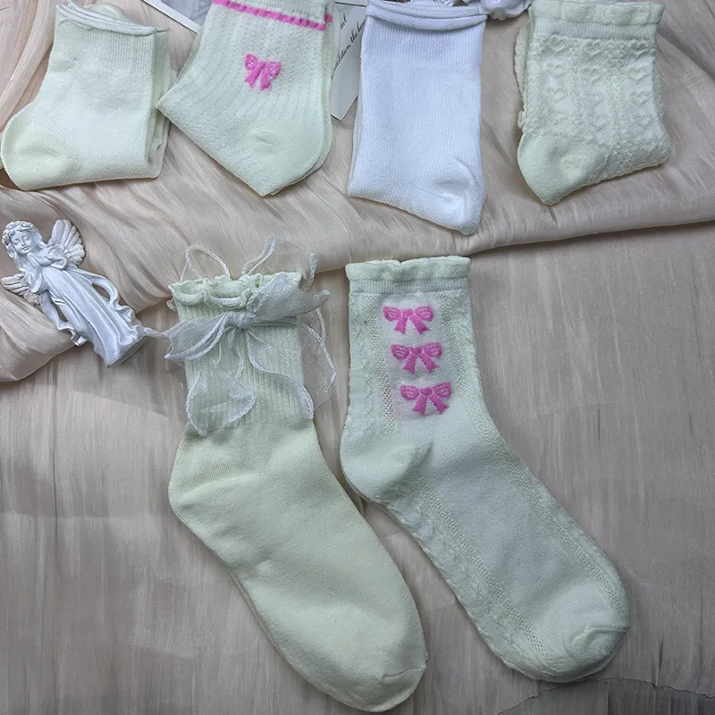Mulong Family Mid Calf Socks Women's Combo Set-7