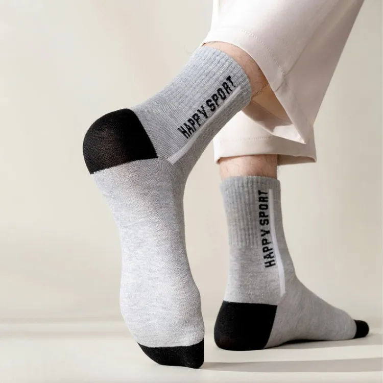 Mulong Family Mid Calf Socks Men's 5 Pack-7