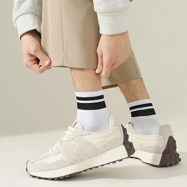 Mulong Family Mid Calf Socks Men's 8 Pack Mixed Color-17