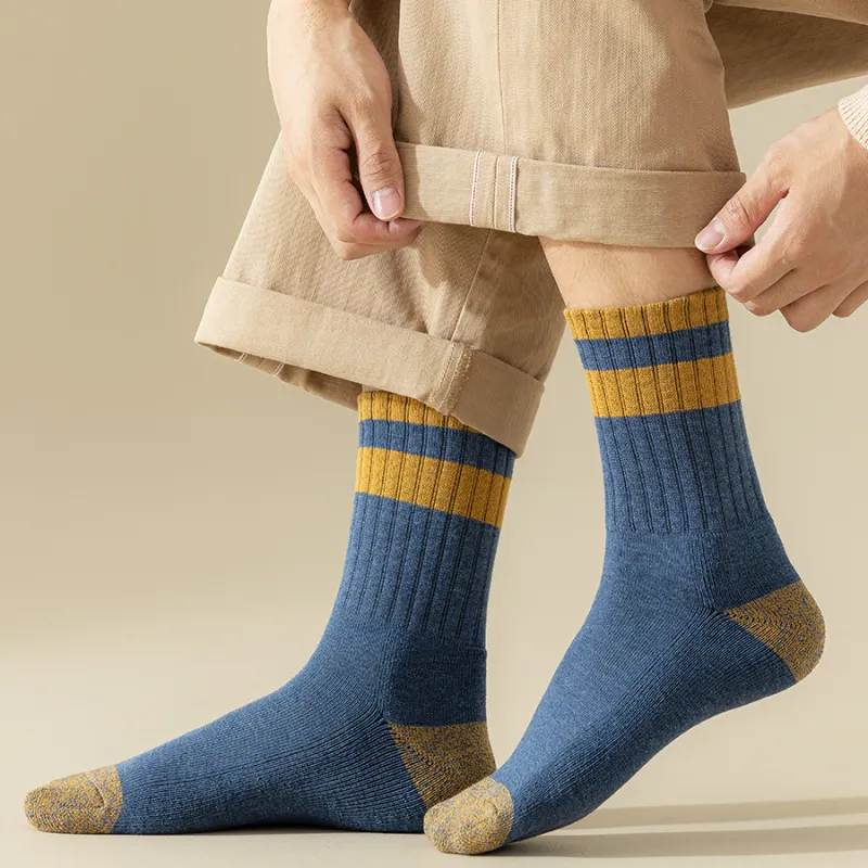 Mulong Family Mid Calf Socks Men's 5 Pack-10