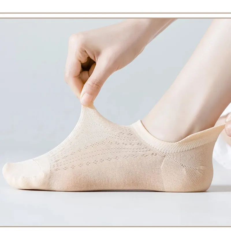 Mulong Family No-Show Socks Women's 5 Pack-3