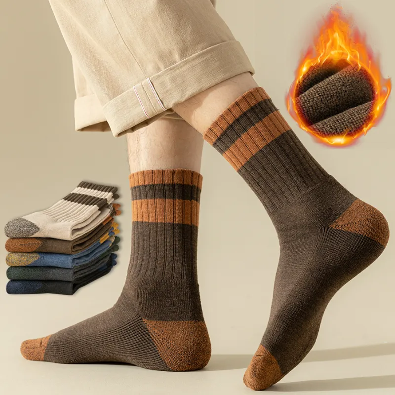 Mulong Family Mid Calf Socks Men's 5 Pack-29