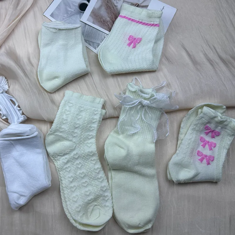 Mulong Family Mid Calf Socks Women's Combo Set-6