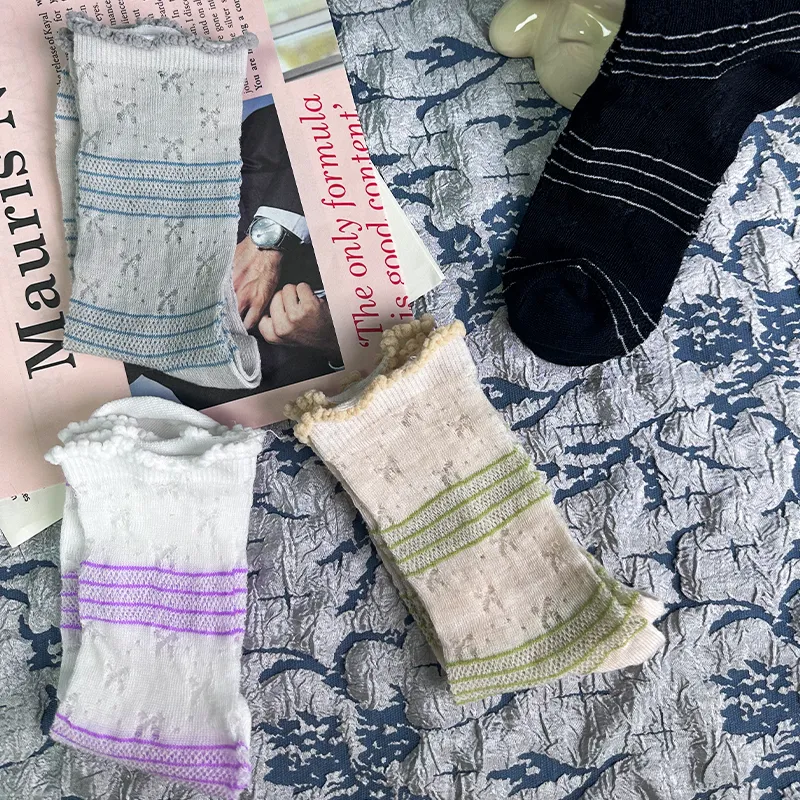 Mulong Family Mid Calf Socks Women's 4 Pack-2