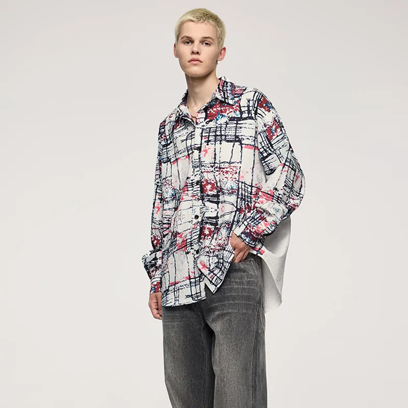 M MAICCO Shirt Men's Rainbow Mesh-2
