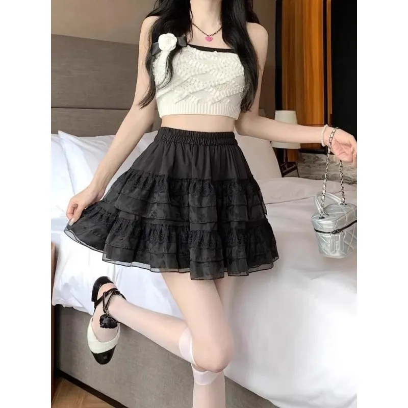 LESS BEARS Casual Short Skirts Women's-6