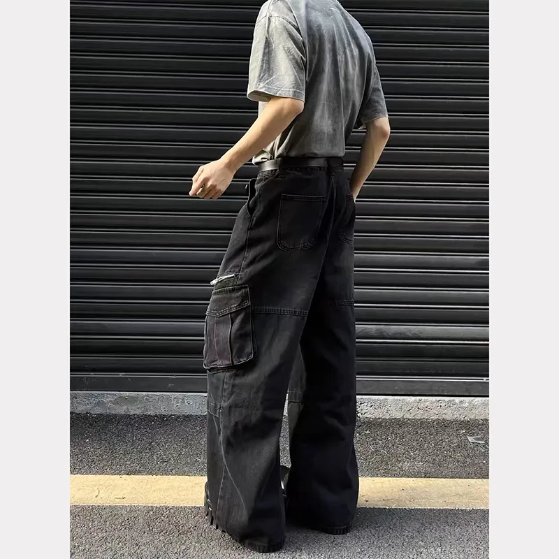 LESS BEARS Jeans Unisex Black-5