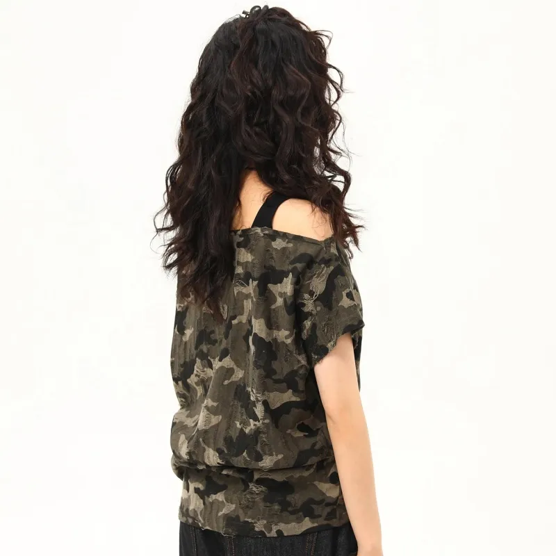 LESS BEARS T Shirts Women's Camouflage-3