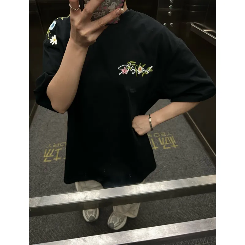 LESS BEARS Drop Shoulder Sleeve T Shirt Unisex-6