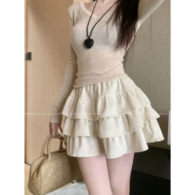 LESS BEARS Casual Short Skirts Women's-8
