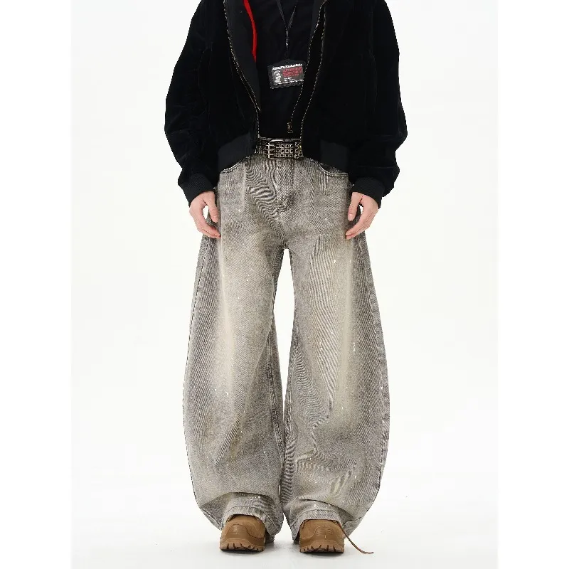 LESS BEARS Jeans Unisex Gray-2