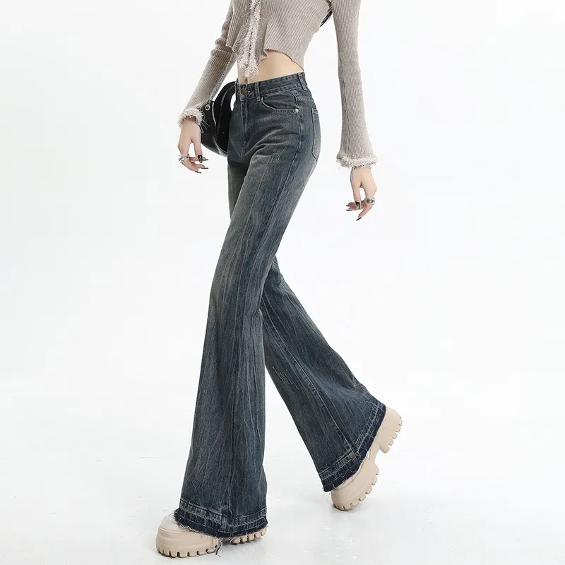 LESS BEARS Jeans Women's Vintage Blue-3