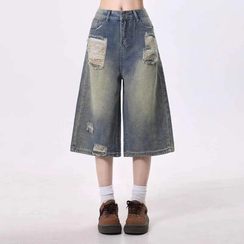 LESS BEARS Jeans Unisex Vintage Gray-2