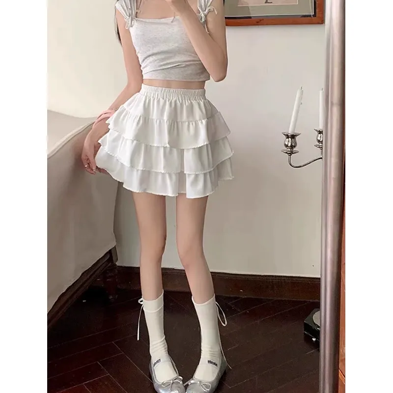LESS BEARS Casual Short Skirts Women's-3