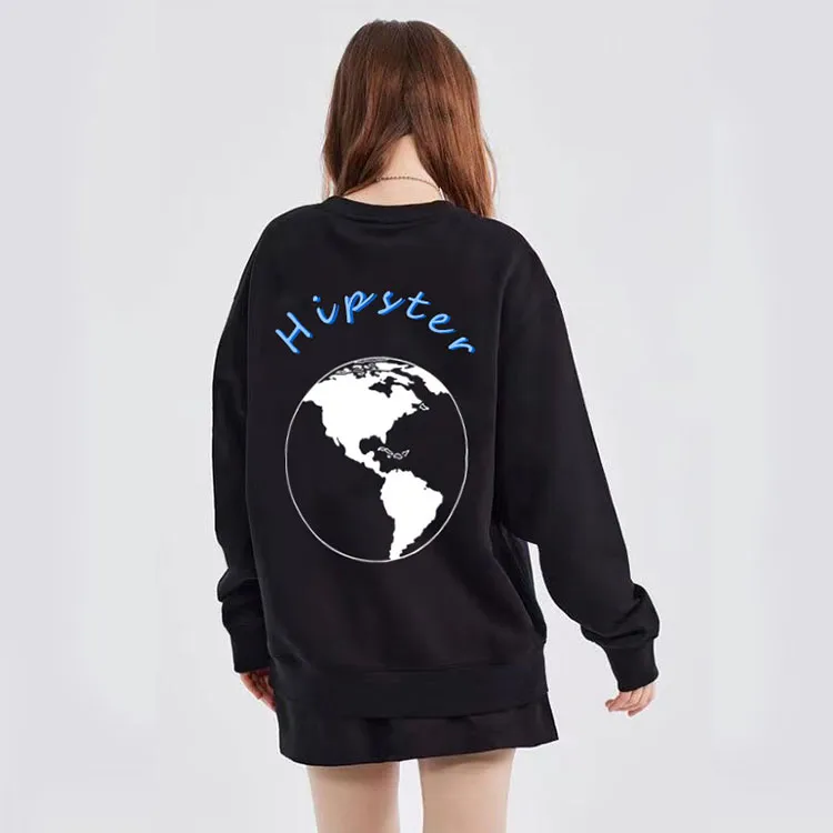LESS BEARS Crew Neck Pullover Sweatshirt Unisex-2
