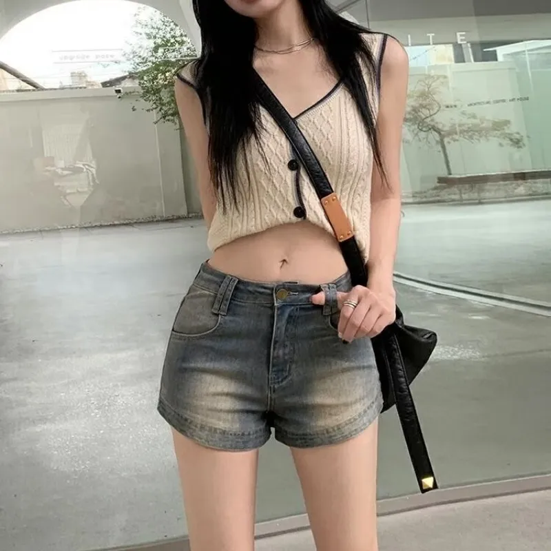 LESS BEARS Denim Shorts Women's-1