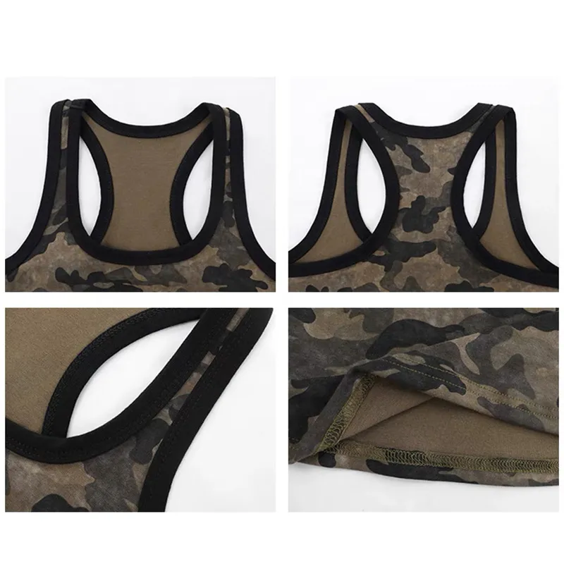 LESS BEARS Tank Top Unisex Army Green-1