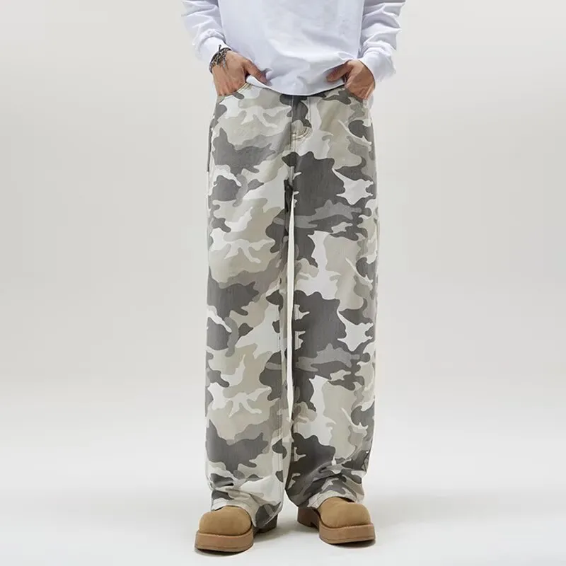 LESS BEARS Jeans Women's Gray White-2
