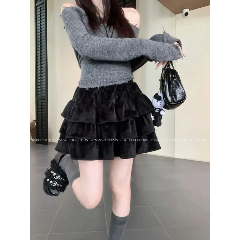 LESS BEARS Casual Short Skirts Women's-6