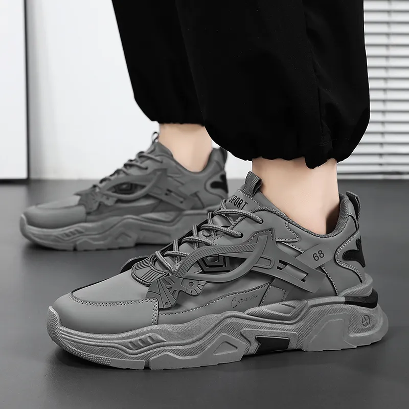 COPICVEN Anti Slip Wear Resistant Low Top Chunky Sneakers Men's-5