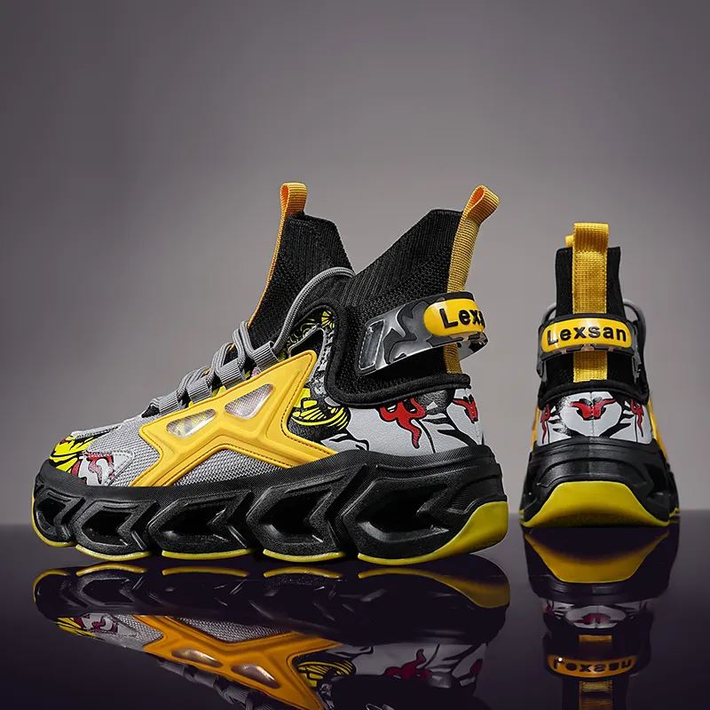 COPICVEN Shock Absorbers With Slip Resistant Features Mid Top Casual Shoes Men's-9