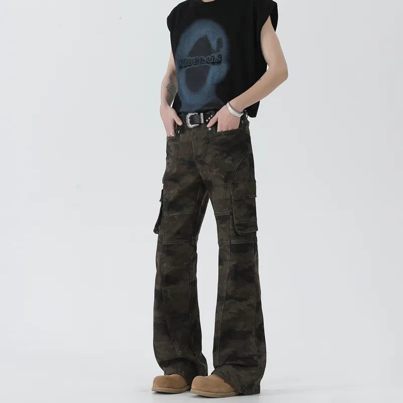 COPICVEN Jeans Unisex Camouflage-5