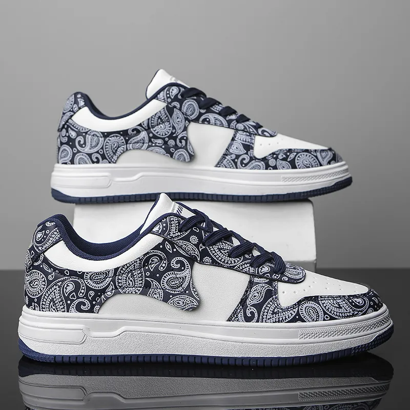 COPICVEN Anti Slip Wear Resistant Low Top Skateboard Shoes Men's-4