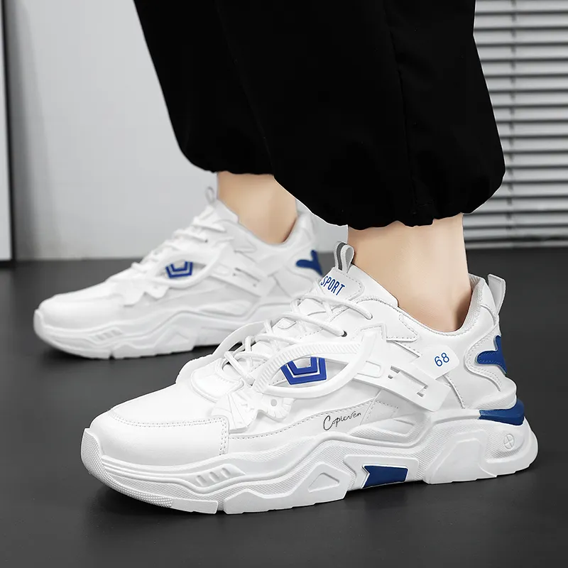COPICVEN Anti Slip Wear Resistant Low Top Chunky Sneakers Men's-2