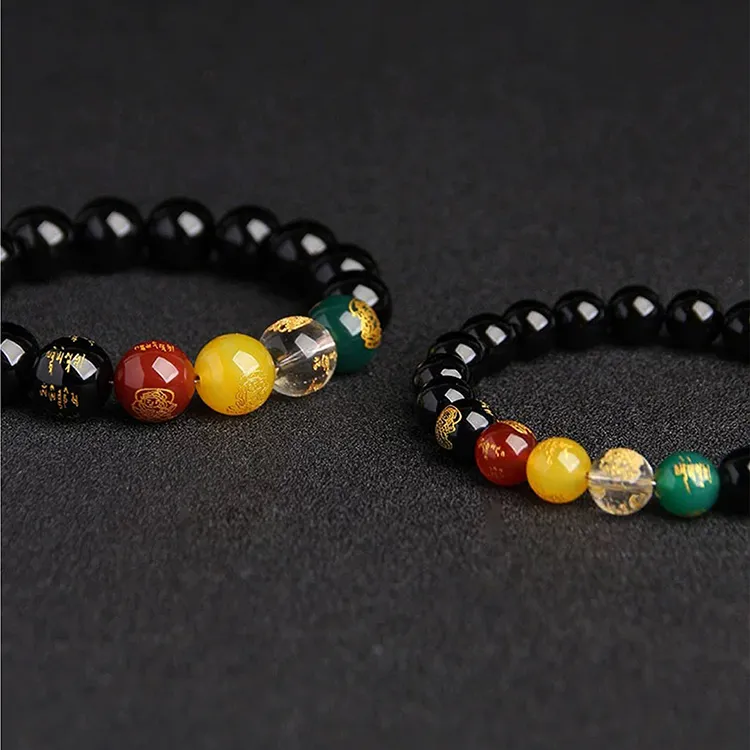 CIROCCO Obsidian Jade Bracelets Unisex-11