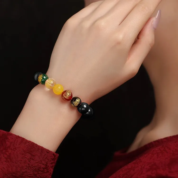 CIROCCO Obsidian Jade Bracelets Unisex-6