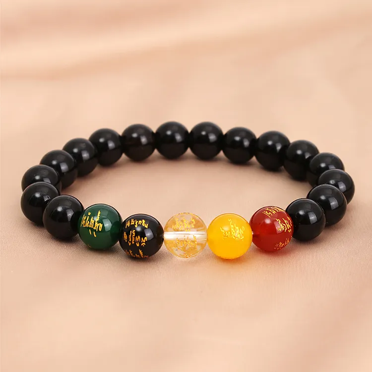 CIROCCO Obsidian Jade Bracelets Unisex-7