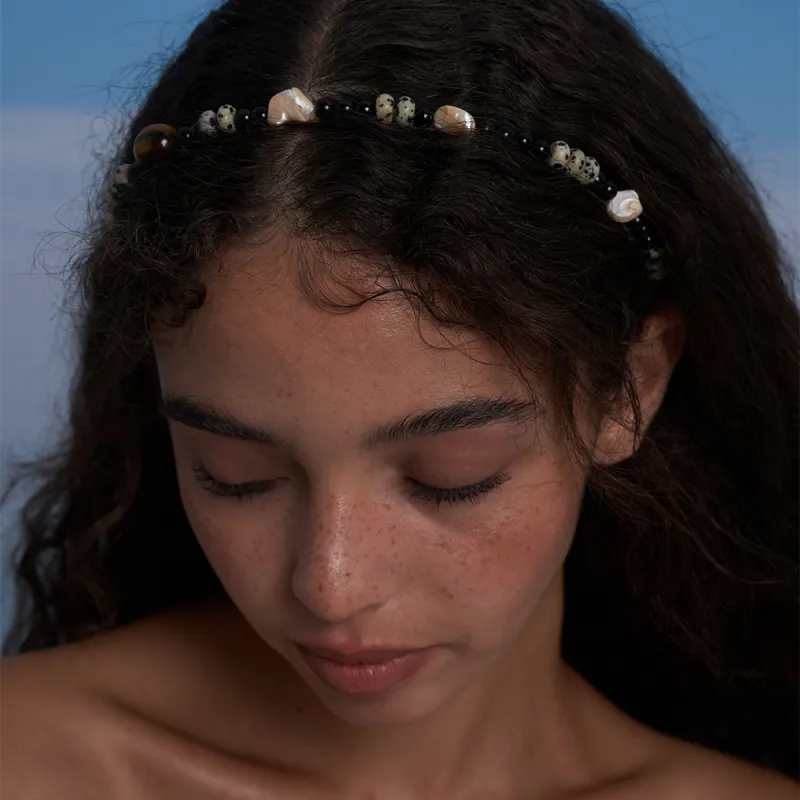 MARSEVEN 18K Gold Plated Copper Headbands Women's-2