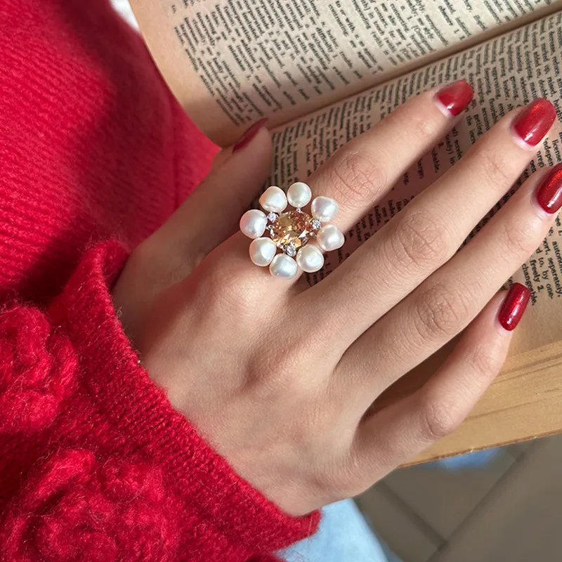 MARSEVEN Cubic Zirconia Rings Women's-1