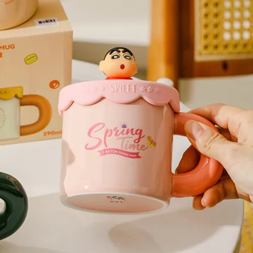 New Dawn x Crayon Shinchan High-Value Office Cup Ceramic Multicolor 390ml