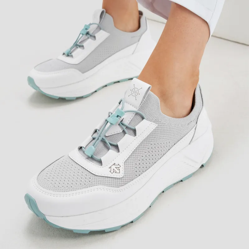 DESCENTE DUALIS Urban Commuting Slip Resistant Low Top Casual Shoes Women's White-6