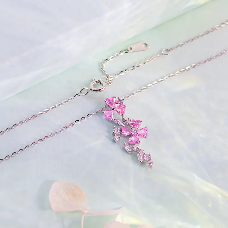 WANBAOYUANZHUBAO 925 Sterling Silver Necklaces Women's-3