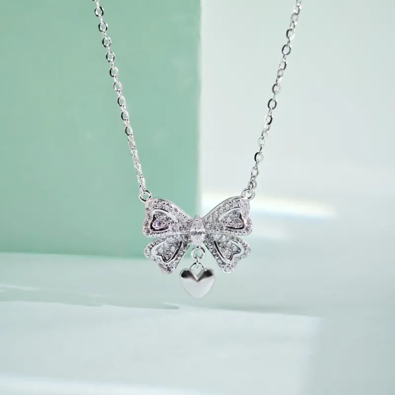 WANBAOYUANZHUBAO 925 Sterling Silver Necklaces Women's-4