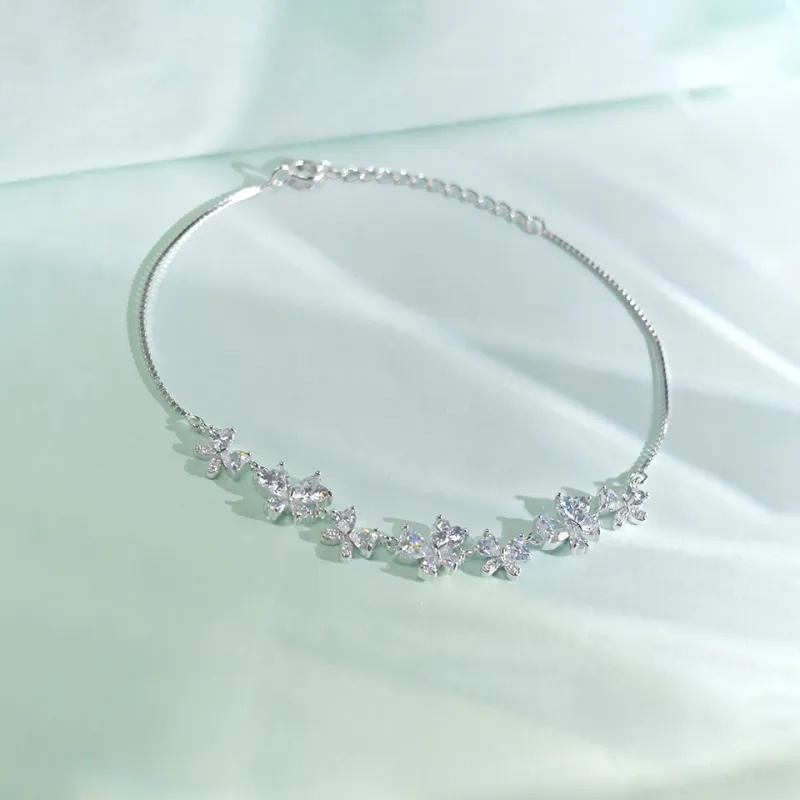 WANBAOYUANZHUBAO 925 Sterling Silver Bracelets Women's-2