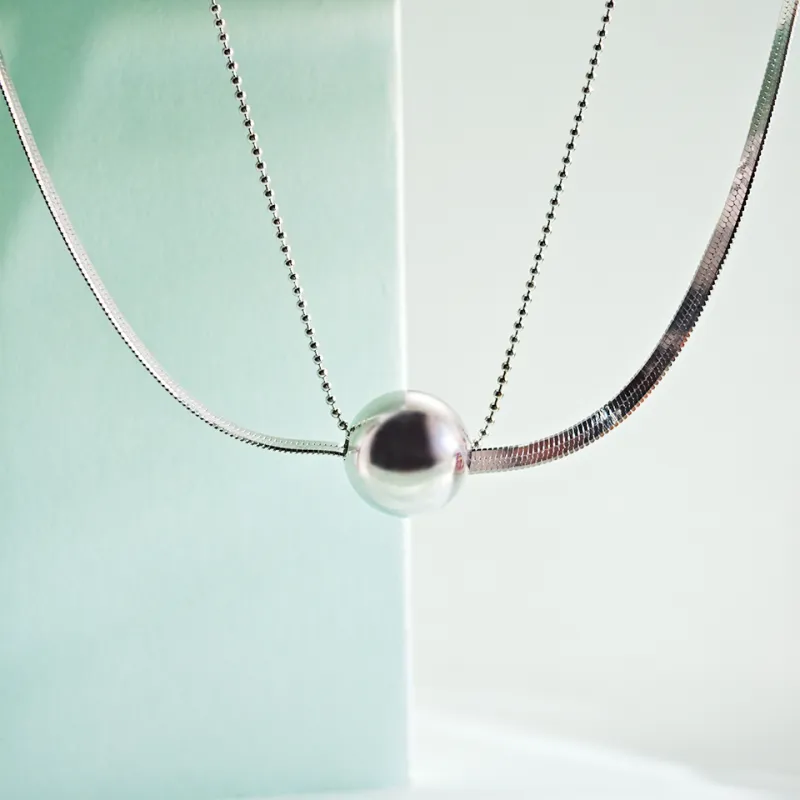 WANBAOYUANZHUBAO 925 Sterling Silver Necklaces Women's-4